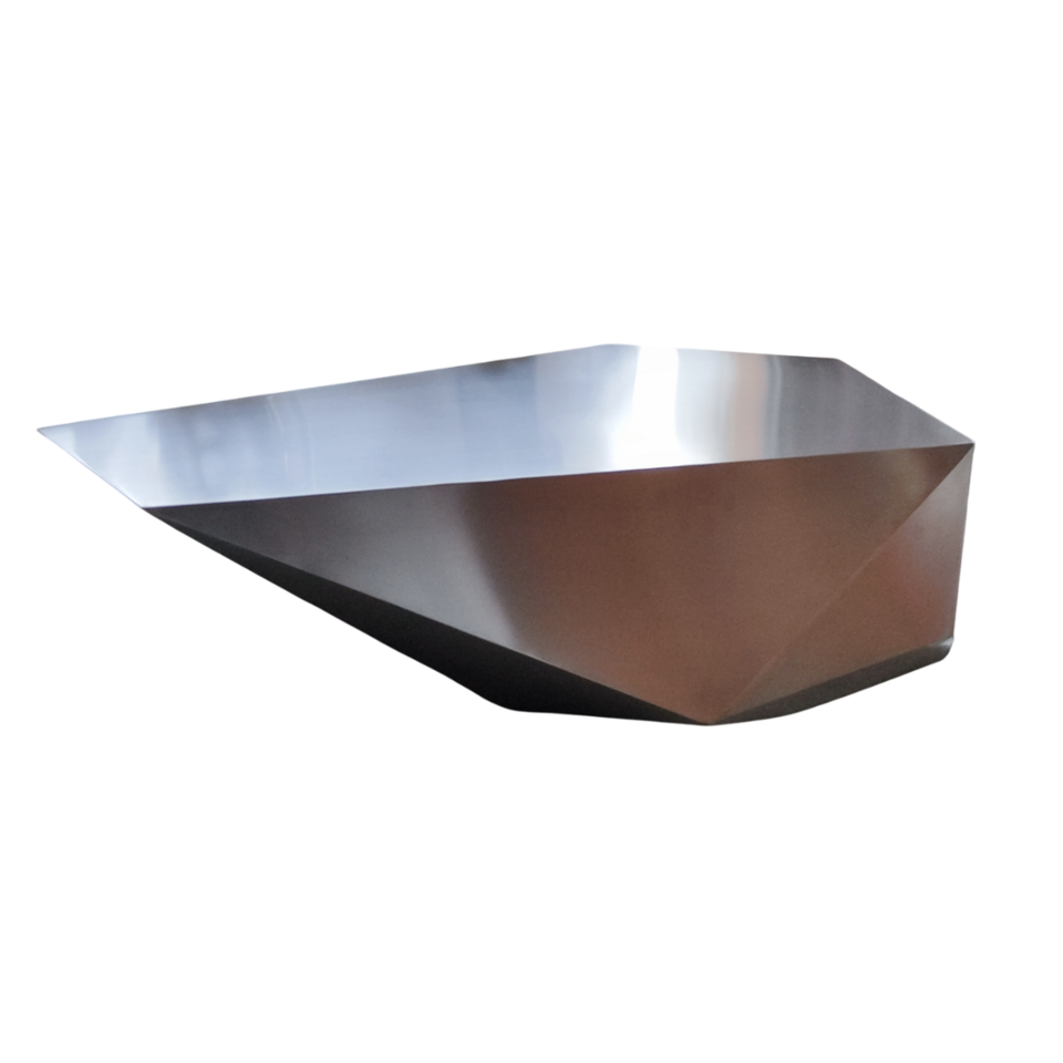 Stainless Steel Side-Table Smaragd-1